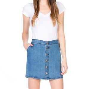 Forever 21 Button-down denim skirt